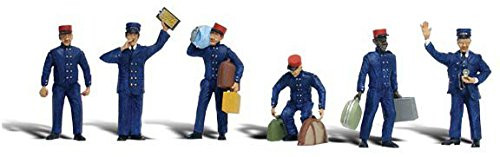 Woodland Scenics HO Scale Scenic Accents Figures/People Set Train Personnel (6)