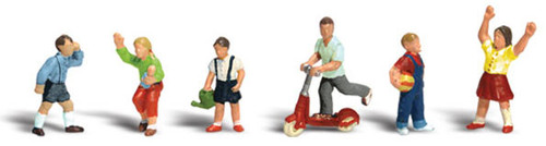 Woodland Scenics N Scale Scenic Accents Figures/People Set Children (6)