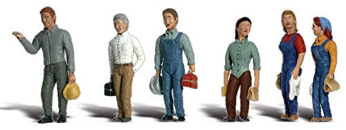 Woodland Scenics N Scale Scenic Accents Figures/People Set 2nd Shift Workers (6)