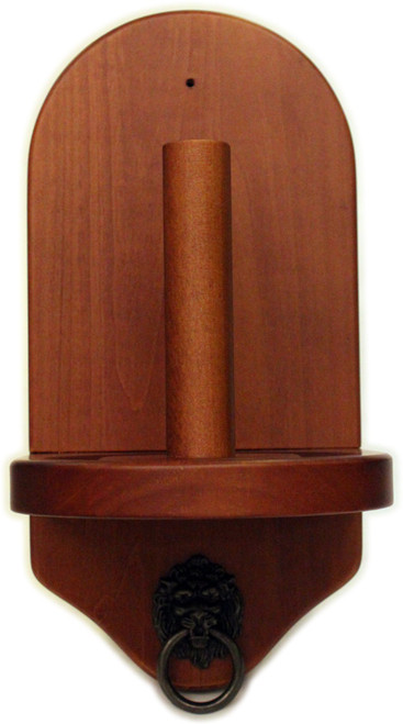 Deluxe HJ Scott Wall Mounted Pool/Billiard Cone Chalk Holder - Mahogany Finish
