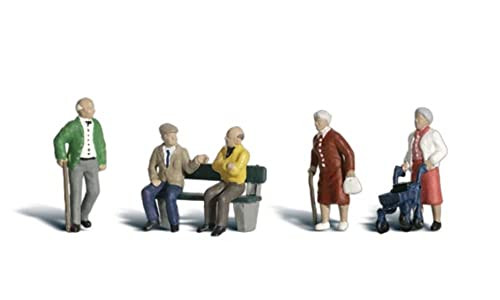 Woodland Scenics N Scale Scenic Accents Figures/People Set Senior Citizens (6)