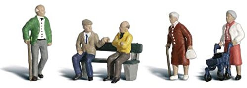 Woodland Scenics N Scale Scenic Accents Figures/People Set Senior Citizens (6)