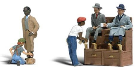 Woodland Scenics N Scale Scenic Accents Figures/People Set Shoe Shiners