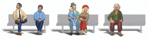 Woodland Scenics N Scale Scenic Accents Figures/People Set Passengers (6)