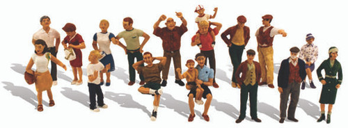 Woodland Scenics HO Scale Scenic Accents Figures/People Set Pedestrians 1 (6)