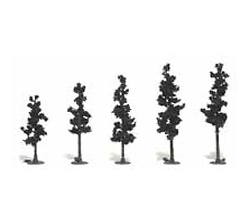 Woodland Scenics Realistic Trees Kits Pines Conifer/Pine Green 2-1/2" to 4" 42Pk