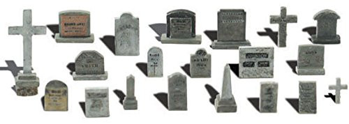 Woodland Scenics HO Scale Scenic Accents Detail Set - Tombstones/Grave Stones