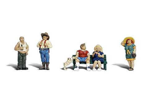 Woodland Scenics N Scale Scenic Accents Figures/People Set Full Figured Folk (6)