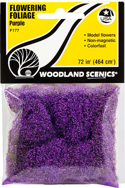 Woodland Scenics Model Railroad Landscape Flowering Foliage Purple