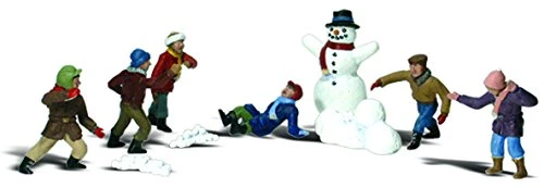 Woodland Scenics N Scale Scenic Accents Figures/People Set Snowball Fight