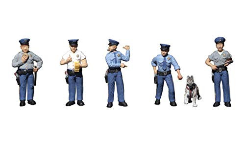 Woodland Scenics HO Scale Scenic Accents Figures/People Set Policemen (6)