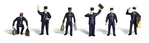 Woodland Scenics N Scale Scenic Accents Figures/People Set Train Personnel (6)