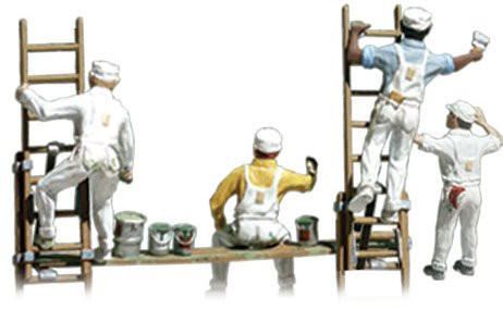 Woodland Scenics HO Scale Scenic Accents Figures/People Painters/Accessories (6)