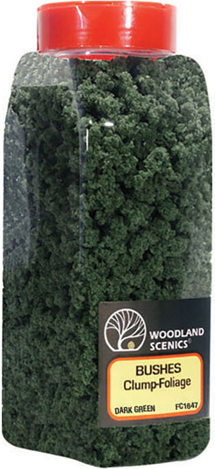 Woodland Scenics Model Railroad Landscape Bushes Foliage Shaker Dark Green