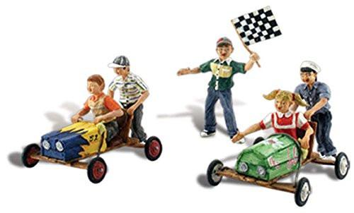 Woodland Scenics HO Scale Scenic Accents Figures/People Set Downhill Derby