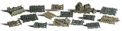 Woodland Scenics N Scale Scenic Accents Detail Set Assorted Skids/Pallets