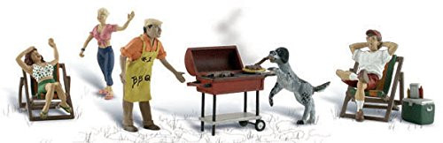 Woodland Scenics N Scale Scenic Accents Figures/People Set Backyard Barbeque