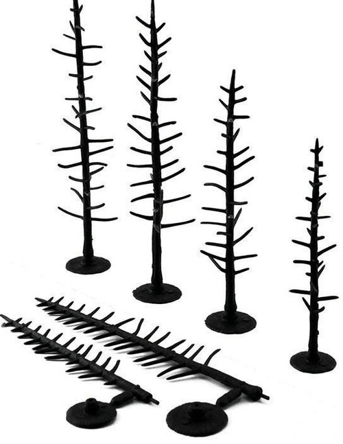 Woodland Scenics Tree Armatures (Trunks) Conifer/Pine 2-1/2" to 4" 70-Pack