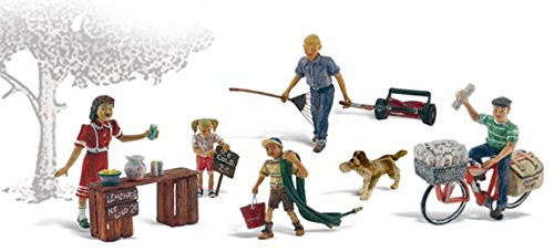Woodland Scenics HO Scale Scenic Accents Figures/People Set Summertime Jobs