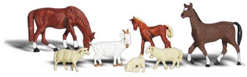 Woodland Scenics HO Scale Scenic Accents Figures/Animal Set Livestock (6)