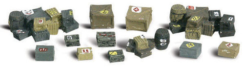 Woodland Scenics N Scale Scenic Accents Detail Set Assorted Crates/Boxes/Bins