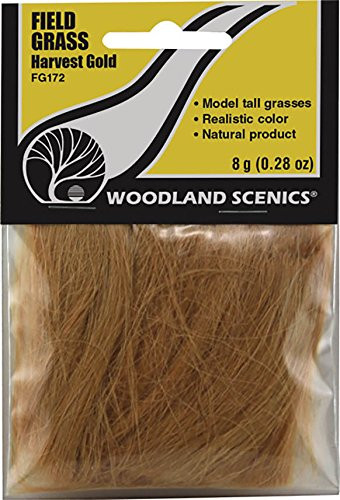 Woodland Scenics Model Railroad Landscape Field Grass (Tall Straw) Harvest Gold