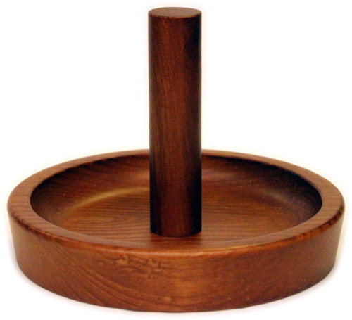 Deluxe HJ Scott Pool/Billiard Cone Chalk Bowl Holder - Mahogany Finish