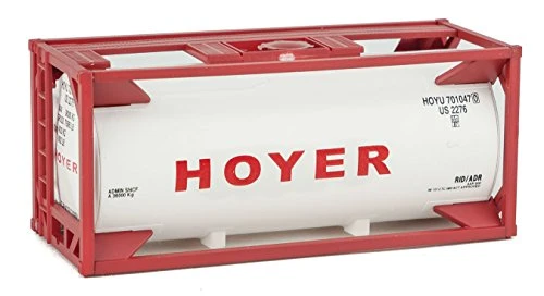 Walthers HO Scale 20' Tank Shipping Container Kit Hoyer Company