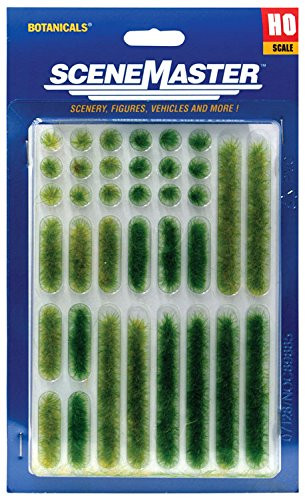 Walthers HO Scale Scenery Kit Grass Tufts & Strips 18 Each Summer