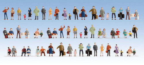 Walthers HO Scale Passengers On the Platform(60-Pack)