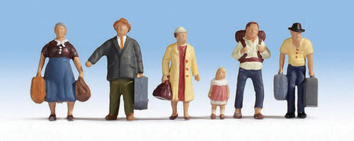 Walthers HO Scale Figure/People Set Passengers Ready to Board (6-Pack)