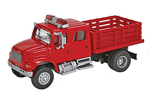 Walthers HO Scale International 4900 Fire Department Utility Truck Red Emergency