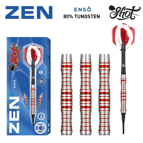 Shot Darts Zen Enso Soft Tip Dart Set - 18g