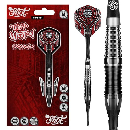 Shot Darts Tribal Weapon Savage Soft Tip Dart Set - 18g