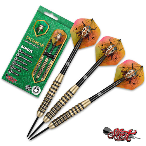 Shot Darts Talisman Steel Tip Dart Set - 24g