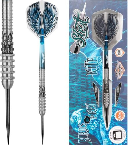 Shot Darts Birds of Prey Kite Steel Tip Dart Set - 23g