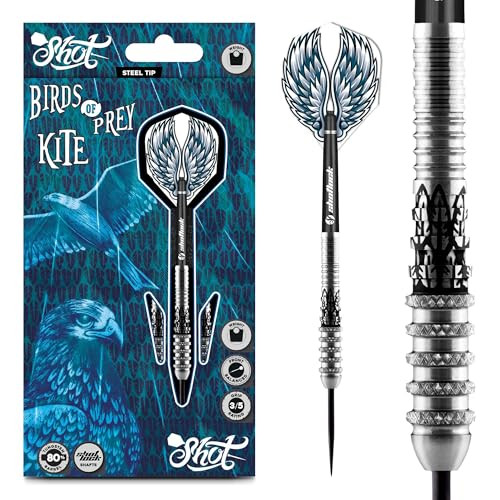 Shot Darts Birds of Prey Kite Steel Tip Dart Set - 23g