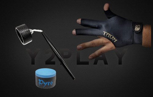 Circle Pocket Chalker Pack - Taom Pyro Blue Chalk and Taom Left Hand Large Glove