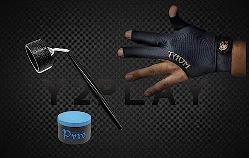 Circle Pocket Chalker Pack - Taom Pyro Blue Chalk and Taom Left Hand Large Glove