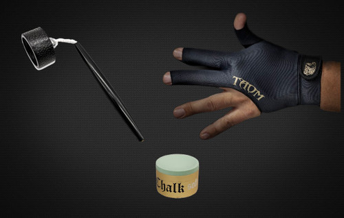 Circle Pocket Chalker Pack - Taom Soft Chalk and Taom Left Hand Extra Large Glove