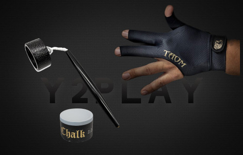 Circle Pocket Chalker Pack - Taom Pool 2.0 Chalk and Taom Left Hand Large Glove
