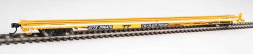 Walthers HO Scale 85' General American G85 Flatcar TTX/GTTX (Yellow) #300479