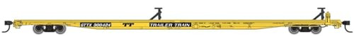 Walthers HO Scale 85' General American G85 Flatcar TTX/GTTX (Yellow) #300424
