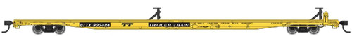 Walthers HO Scale 85' General American G85 Flatcar TTX/GTTX (Yellow) #300424