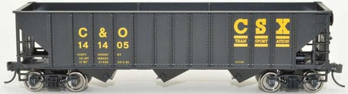 Bowser HO Scale 70-Ton 12-Panel 3-Bay Hopper CSX Transportation/C&O #141405