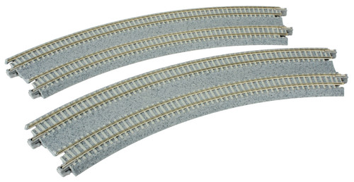 Kato N Scale UniTrack Concrete Double Superelevated Curve 45° 11in/12-3/8in 2-Pk