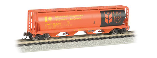 Bachmann N Scale Cylindrical Grain Hopper Government of Canada/CPWX #604301