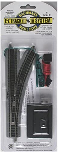 Bachmann N Scale Remote Turnout EZ-Track Roadbed Train Track Right Hand