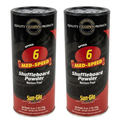 Sun-Glo Speed #6 Shuffleboard Table Powder Wax - 2 Cans