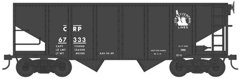 Bowser HO Scale 55-Ton Fishbelly Hopper Central Railroad of Pennsylvania #67333